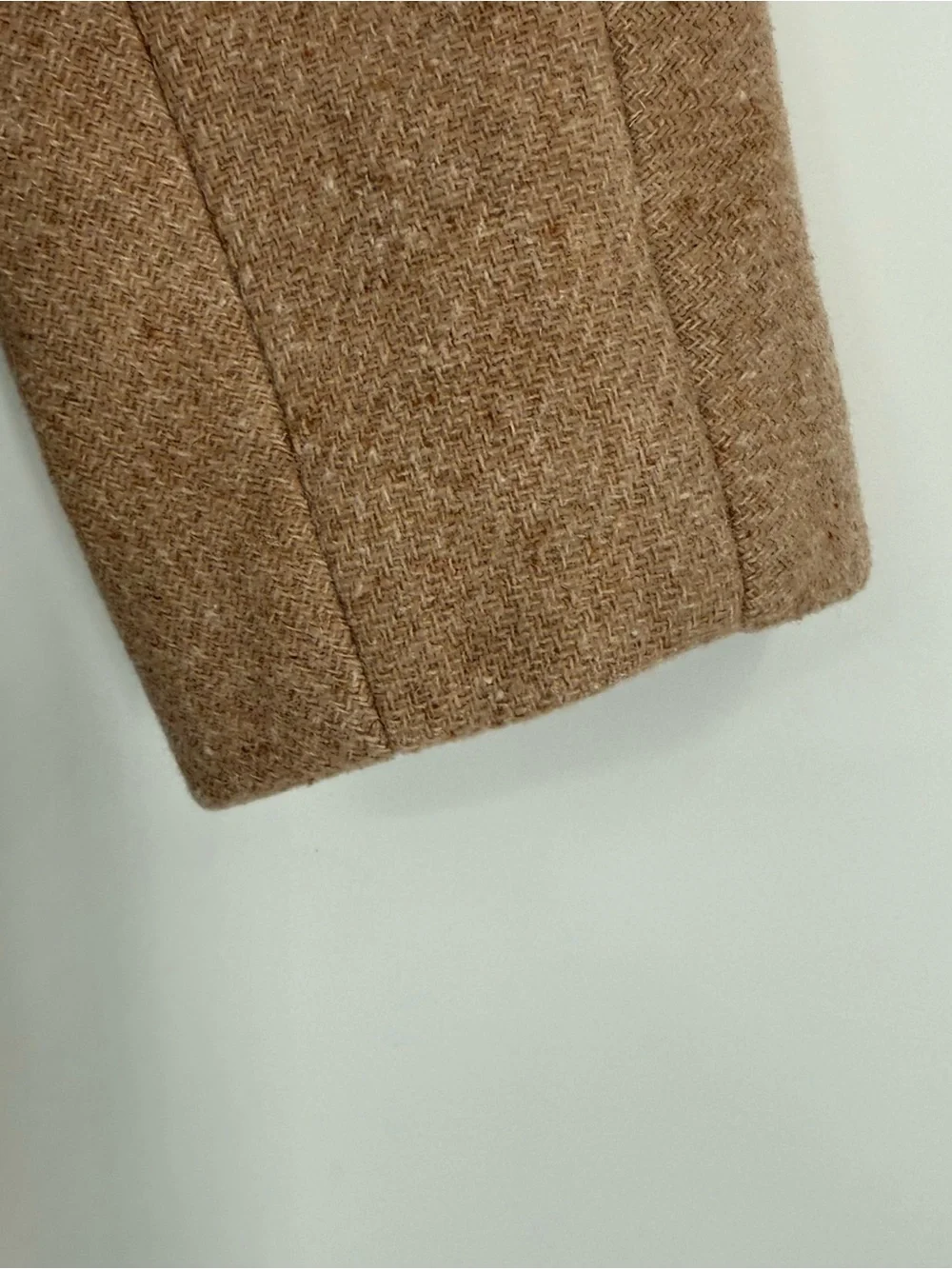J. Crew Cocoon Coat Italian Stadium-Cloth Wool Blend Nello Gori Tan Size 2 - Picture 6 of 8